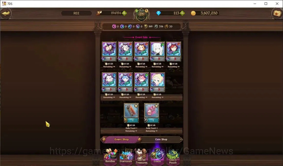 The Seven Deadly Sins: Grand Cross Accounts Global|3M CC|113 DM|4 LR+5 UR+Collab ReZero|S&B6/6 image 13