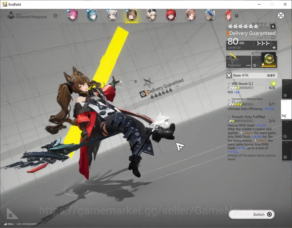 Arknights: Endfield Accounts ASIA|Lv 53|4k Ars|5 SSR (3 Limited) + 10 (*6 Weapo image 5