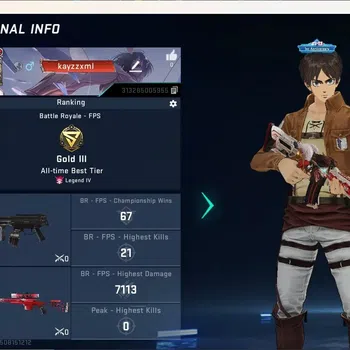 Blood Strike Accounts Collab Skin ASIA|Evo:Fal-Evolved|Ultra Melee Katar-Selachian|3 Collab Gun [AOT]|Collab Ethan-Eren