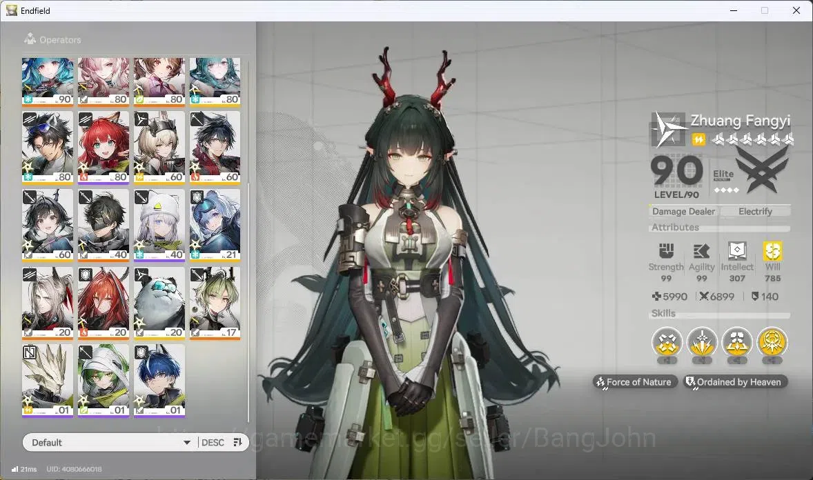 Arknights: Endfield Accounts ASIA | Lv 60|7 Limit+ 5 Sign (Z.Fangyi,Rossi,Tangt image 4