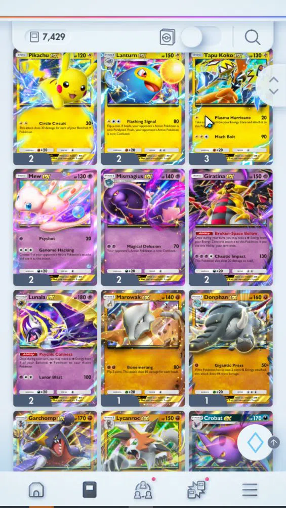 Pokémon TCG Pocket Accounts EN 7K+ Card|111EX|2 Crown (Mantyke) 26Shiny|MEGA D image 17