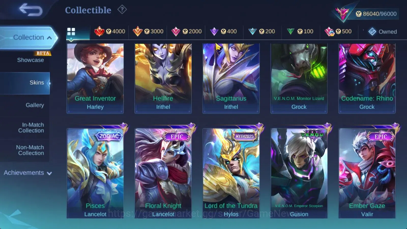 Mobile Legends: Bang Bang Accounts Hero 132|Skin338|Imortal 178|PRIME[Granger,YuZhong image 11