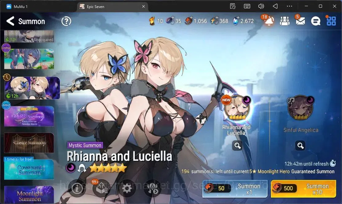 Epic Seven Accounts Global Unverif |9 ML(E Ilynav,Salome,F Cecillia,SP image 16
