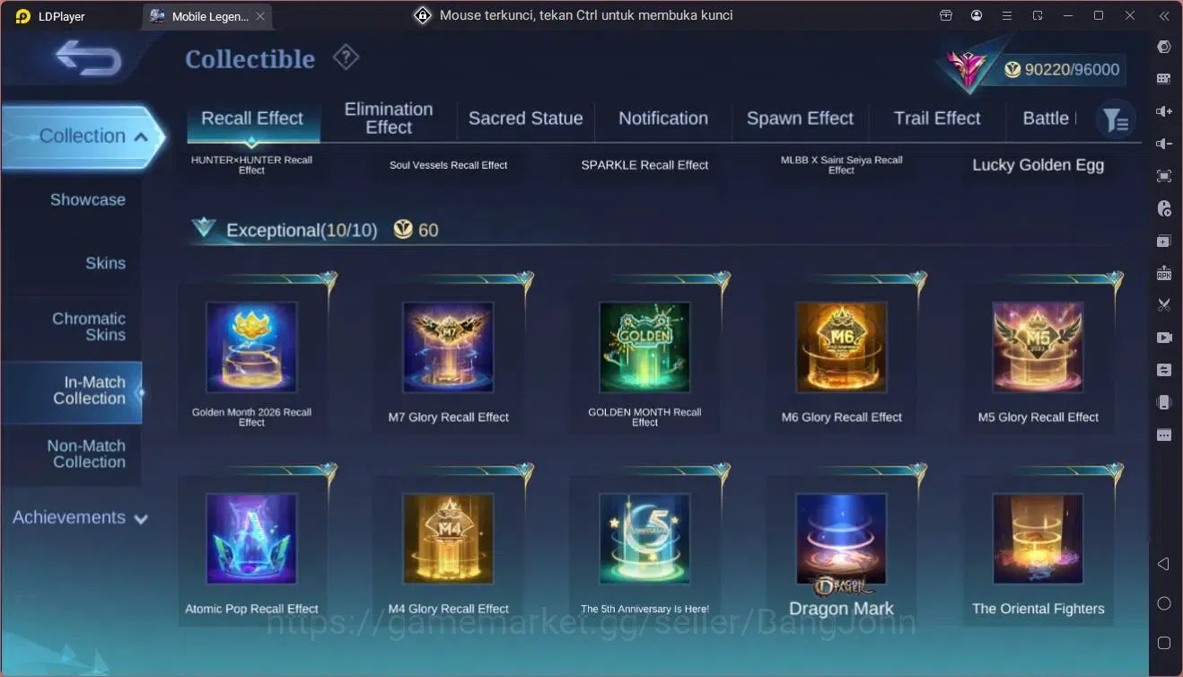Mobile Legends: Bang Bang Accounts Global|Hero 132|Skin 334|Exalted|Naruto Suyou|NEO  image 11