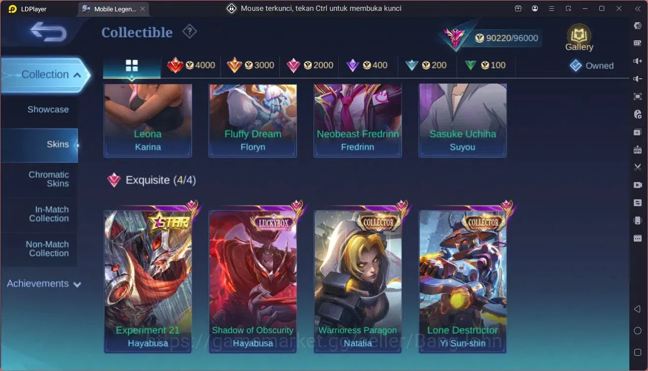 Mobile Legends: Bang Bang Accounts Global|Hero 132|Skin 334|Exalted|Naruto Suyou|NEO  image 13