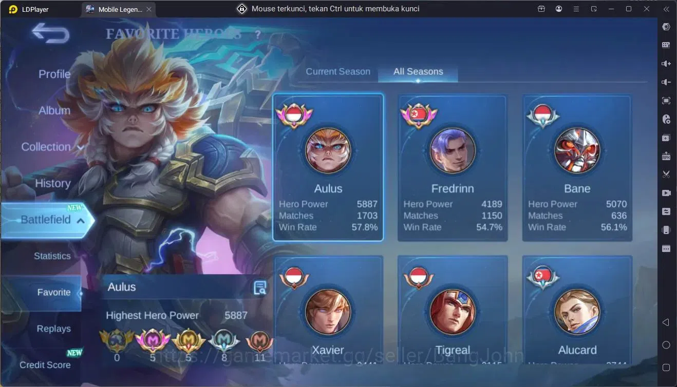 Mobile Legends: Bang Bang Accounts Global|Hero 132|Skin 334|Exalted|Naruto Suyou|NEO image 17