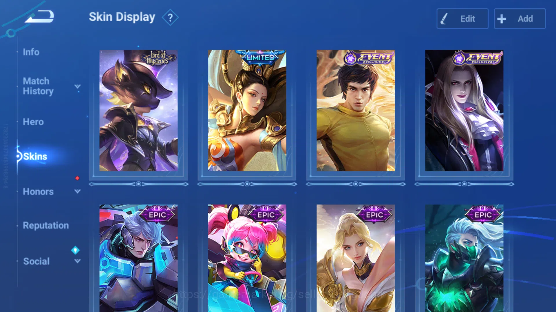 Honor of Kings Accounts GLOBAL Hero 43 | Skin 52 | Kic Luna|Legend Lady Su image 3