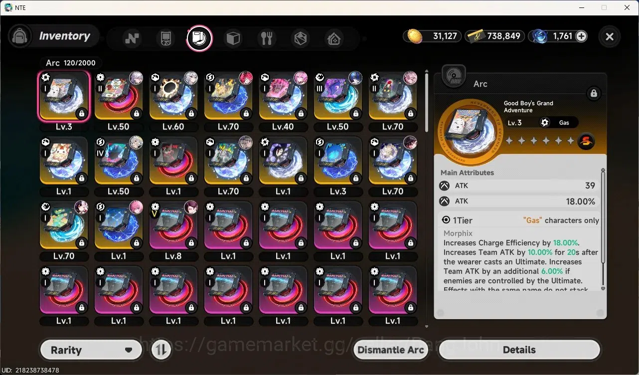 Neverness to Everness Accounts SEA | Lv 47 | 5 S-Class|3 Limited [Nanally A3,Hotori A1+Skin,Lacrimosa]+ 6 A-Class | Selector 5