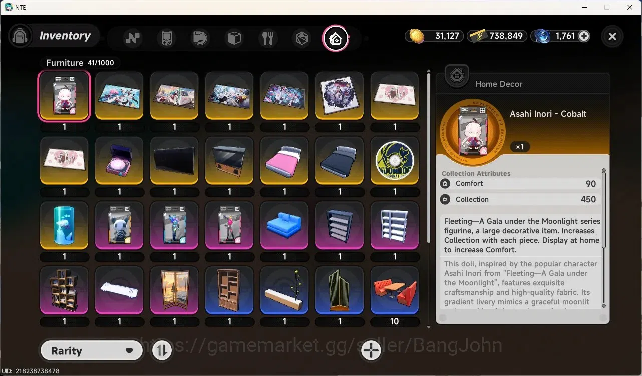 Neverness to Everness Accounts SEA | Lv 47 | 5 S-Class|3 Limited [Nanally A3,Hotori A1+Skin,Lacrimosa]+ 6 A-Class | Selector 9