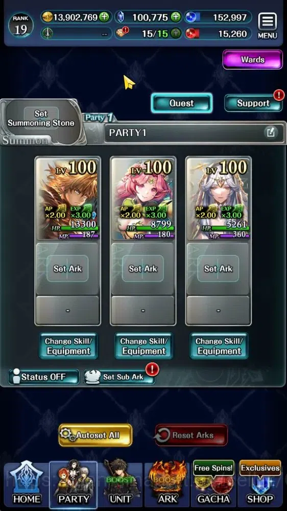 Last Cloudia Accounts GLOBAL|Rank 19|100K Crystal|Top Tier Unit [DL Jude image 5