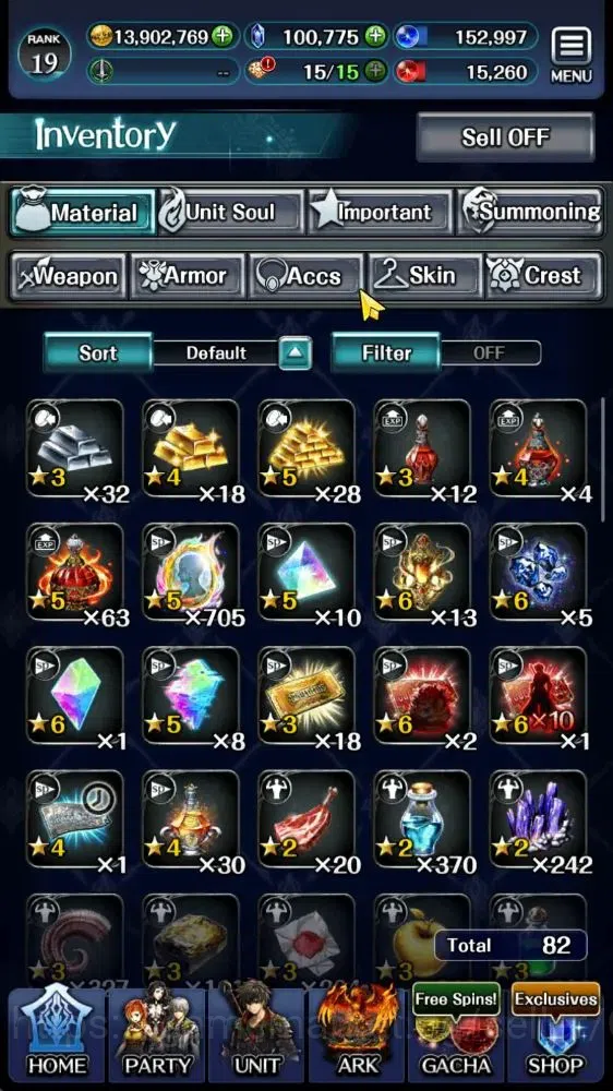 Last Cloudia Accounts GLOBAL|Rank 19|100K Crystal|Top Tier Unit [DL Jude image 8
