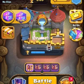 Clash Royale Accounts Midgame Lv 375|Trophy 2153|KTL 10|Arena 7|Card 46/122|1 HERO 4 EVO 1 Legend 7 Epic 18 Rare 20