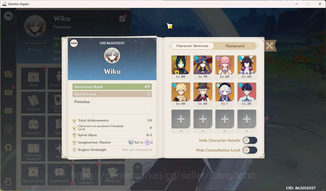 Genshin Impact Accounts Mid-Game|ASIA|AR 49|3 Limit|Columbina|Lynae|Yae Mi image 16
