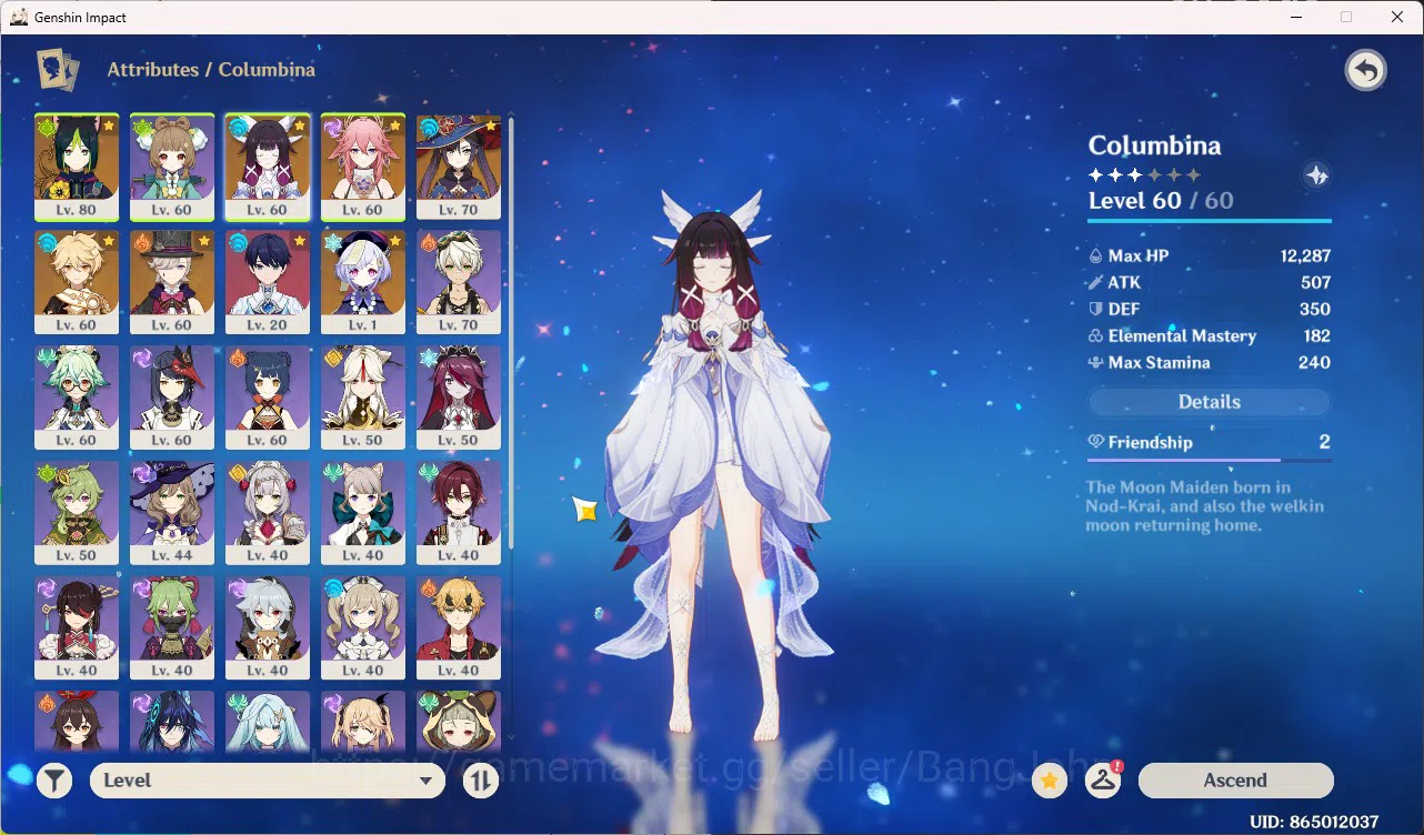 Genshin Impact Accounts Mid-Game|ASIA|AR 49|3 Limit|Columbina|Lynae|Yae Mi image 2