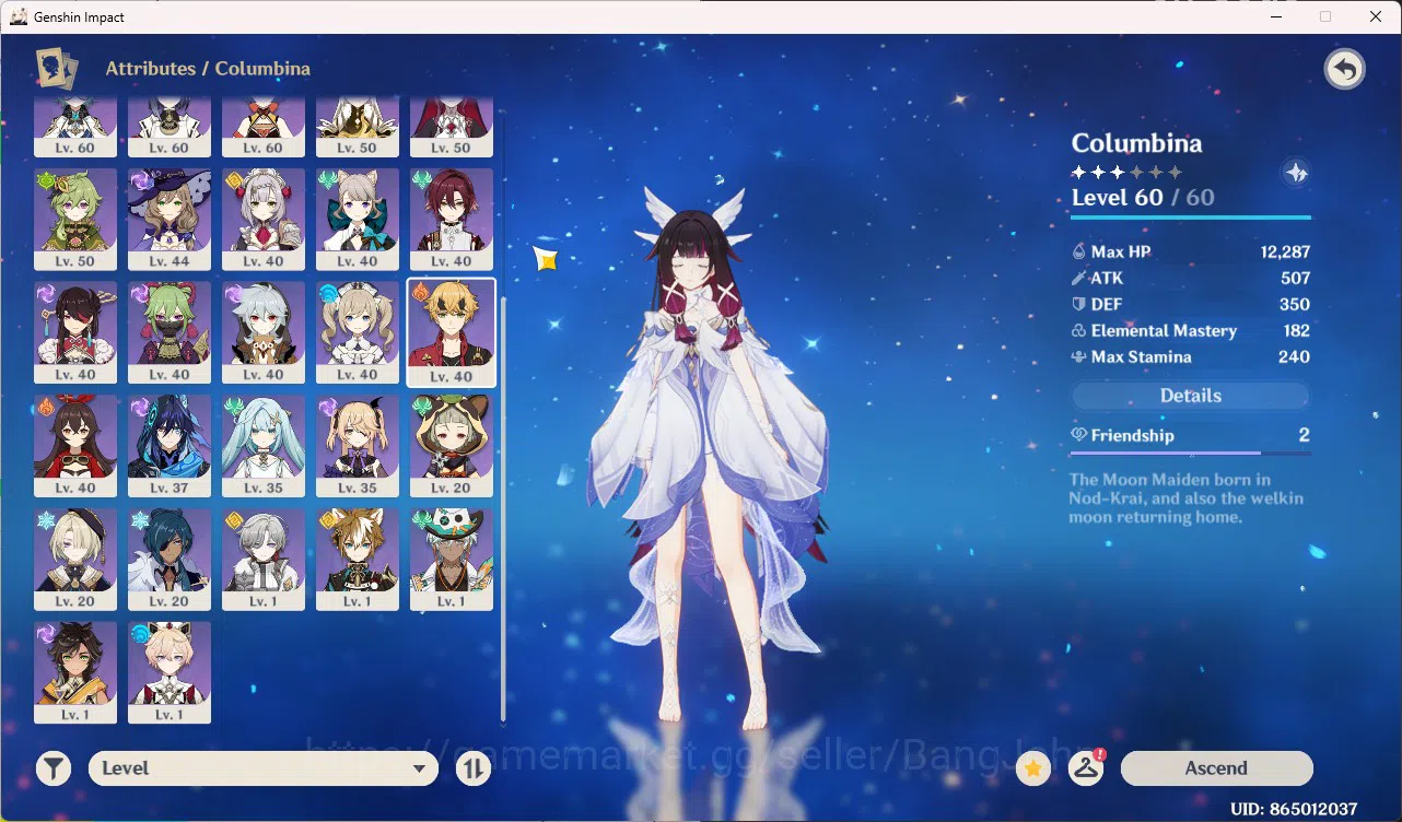 Genshin Impact Accounts Mid-Game|ASIA|AR 49|3 Limit|Columbina|Lynae|Yae Mi image 3