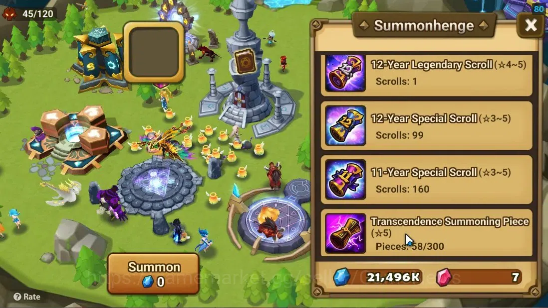Summoners War: Sky Arena Accounts Starter ASIA|Lv 26|Ready Gacha|99 12 YSC + 160 11 YSC + 3 LAAS + 5 LS + 4 LDS + 118 MS |1 10