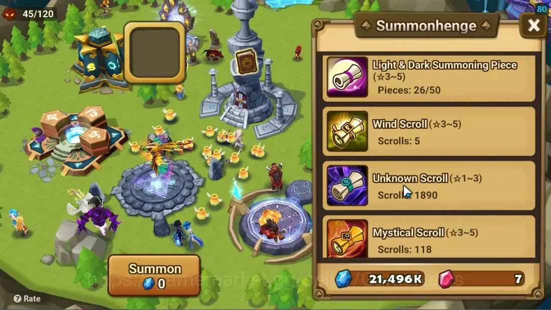 Summoners War: Sky Arena Accounts Starter ASIA|Lv 26|Ready Gacha|99 12 YSC + 160 11 YSC + 3 LAAS + 5 LS + 4 LDS + 118 MS |1 12