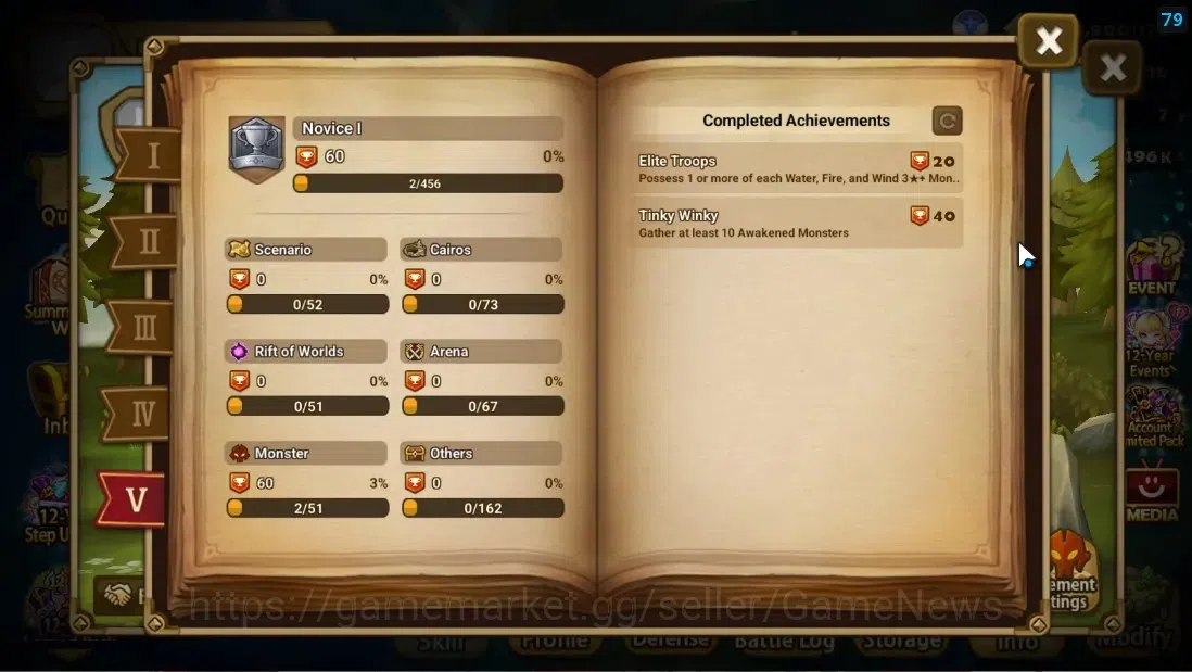 Summoners War: Sky Arena Accounts Starter ASIA|Lv 26|Ready Gacha|99 12 YSC + 160 11 YSC + 3 LAAS + 5 LS + 4 LDS + 118 MS |1 7