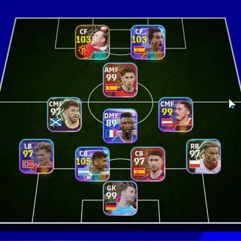 eFootball Accounts Legends & Iconic Players Android|Show Time  Cristian Romero,Ferran Torres,Lamine Yamal|Epic Wayne