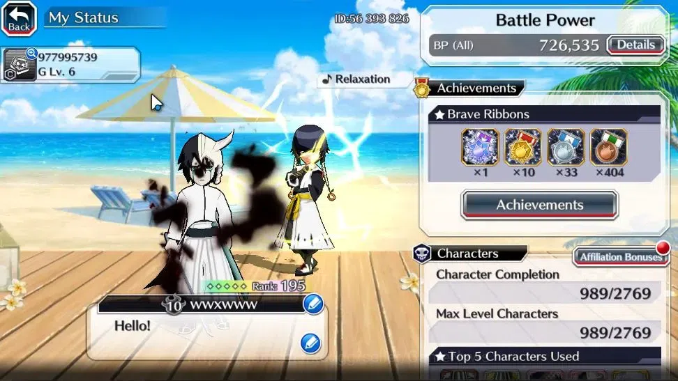 Bleach: Brave Souls Accounts High-End [GLOBAL]50K Orb|DreamTeam Ichigo,TYBW26 Yukio,Riruka,10th Anniv Rukia,Ichigo,TYBW25 2
