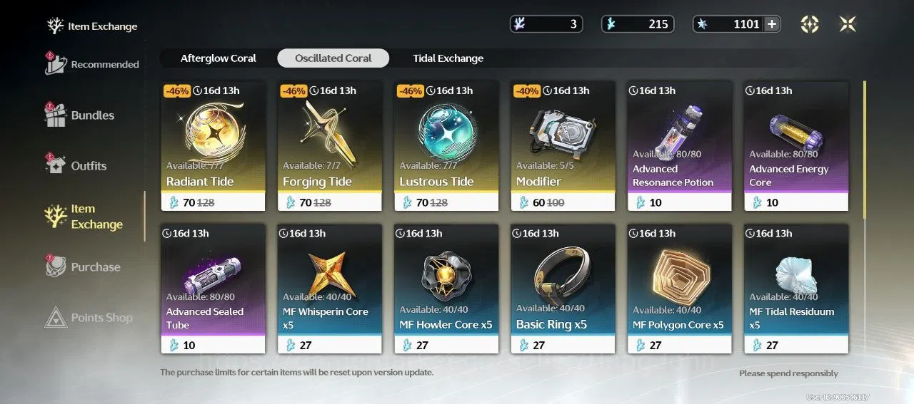 Wuthering Waves Accounts SEA | UL 58 MID GAME | Log Kuro | 4 Limit+4 Sign image 17