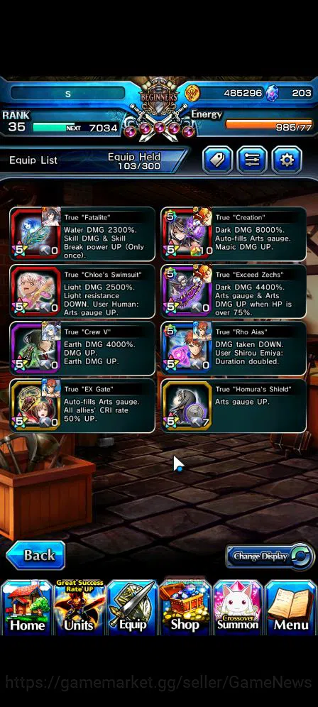 Grand Summoners Accounts Global|Rank 35|10 Ascend|EmiyaTW,Summer Miyu,S Chl image 5