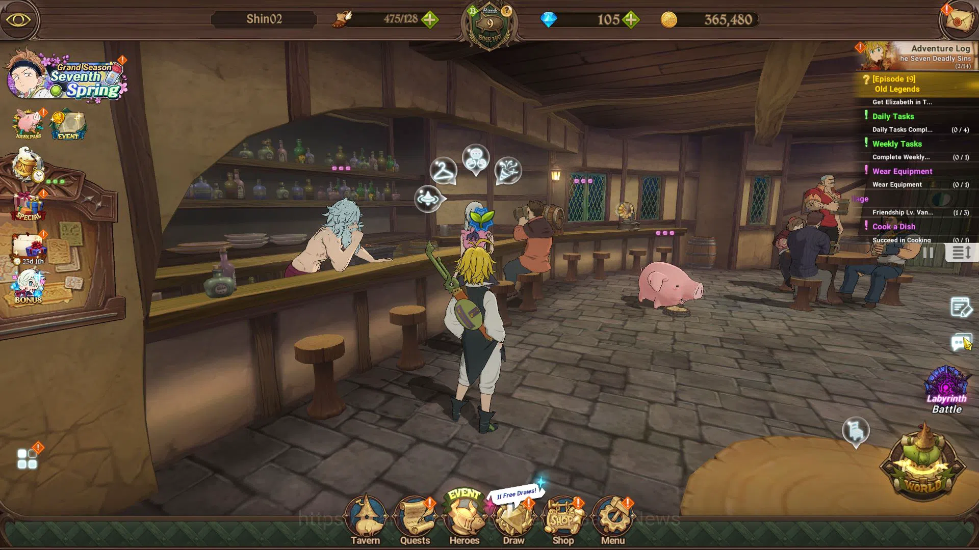 The Seven Deadly Sins: Grand Cross Starter  Global | 625K CC | 105 DM | Starter Ch2 | 3 UR |  image 1