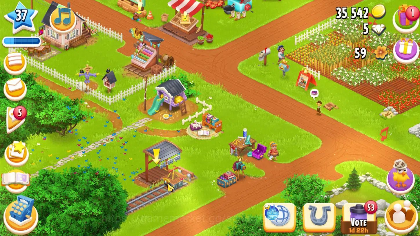 Hay Day Accounts Level 37 | Barn Storage 1950 + Silo Storage 375 |  image 5