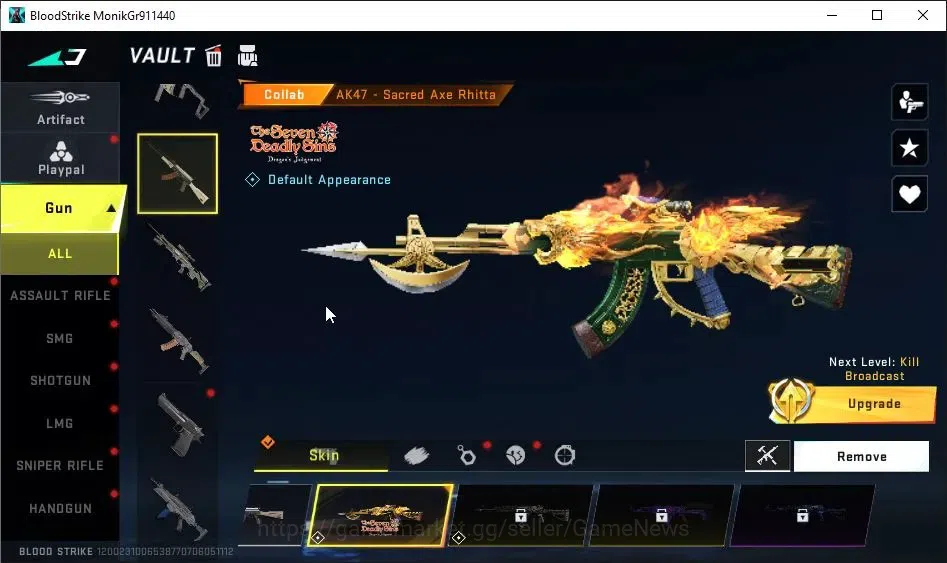 Blood Strike Accounts ASIA|Collab 7DS-AK47|Collab EVA-MCX|Collab BLEACH  image 15