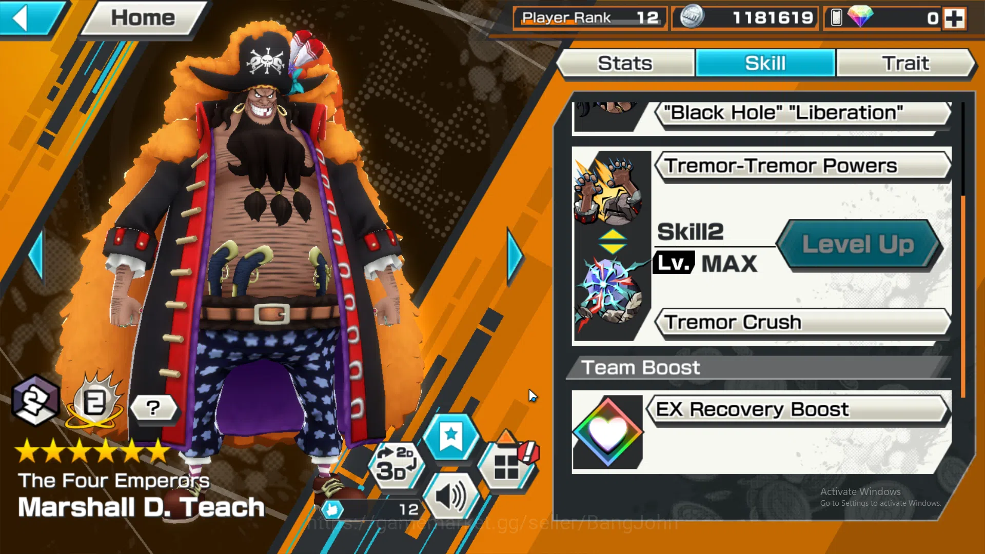 One Piece Bounty Rush Accounts GLOBAL | MAX 3| EX 3| BP kuzan, Four emperor MD te image 4