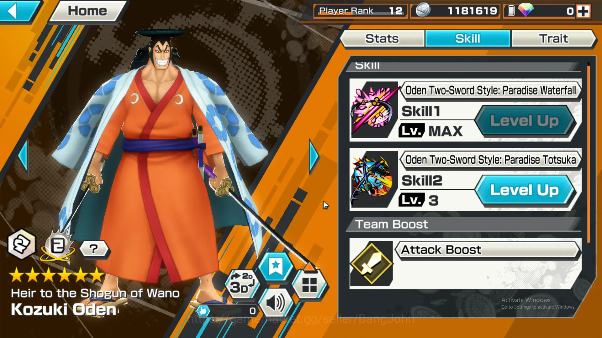 One Piece Bounty Rush Accounts GLOBAL | MAX 3| EX 3| BP kuzan, Four emperor MD te image 6