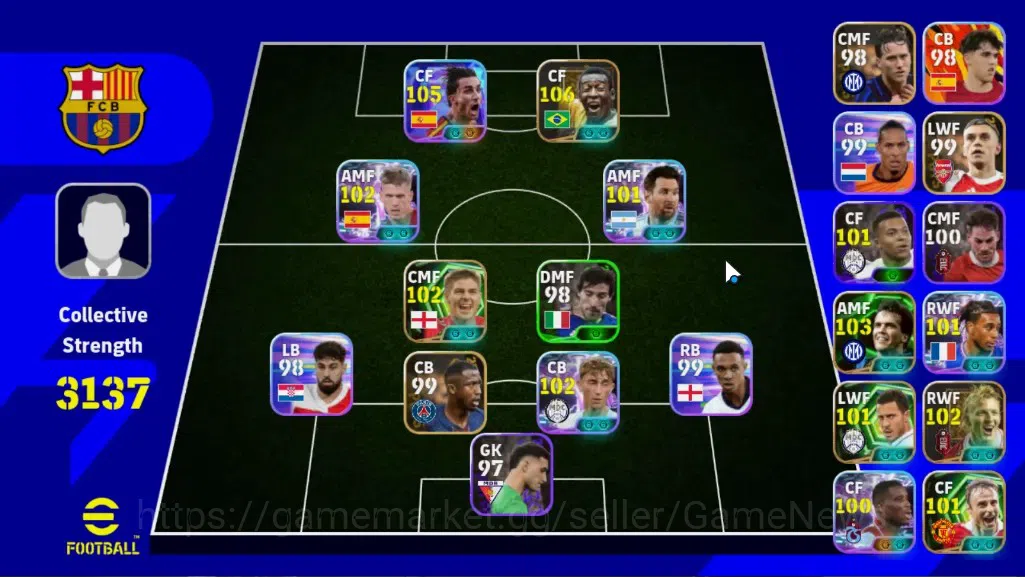 eFootball Accounts Legends & Iconic Players Android|5 Epic Pele,Steven Gerrard,Lothar Matthaus,Dirk Kuyt|Show Time Ferran 1