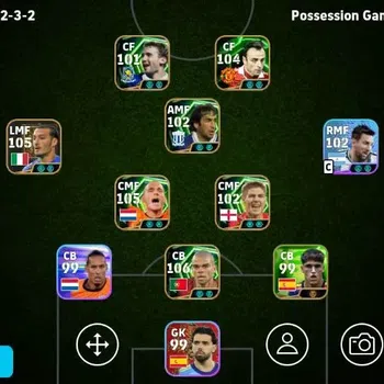 eFootball Accounts Legends & Iconic Players Mobile|PW 3144|Gianluca Zambrotta Epic,Pepe Epic,Wesley Sneljder Epic,Steven