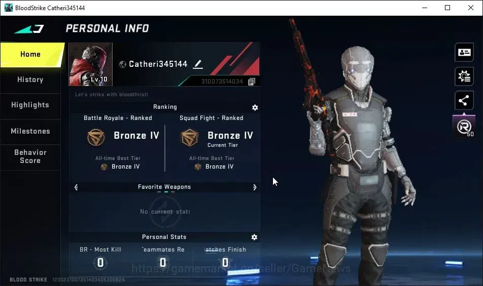 Blood Strike Accounts ASIA|Starter|6 Legendary[ETHAN-Codebreaker,PKM-Sca image 2