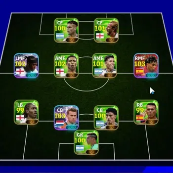 eFootball Accounts Legends & Iconic Players Android|8 Show Time Matthjis De Light,Dani Olmo,Kevin De bruyne,Noni Madueke|2
