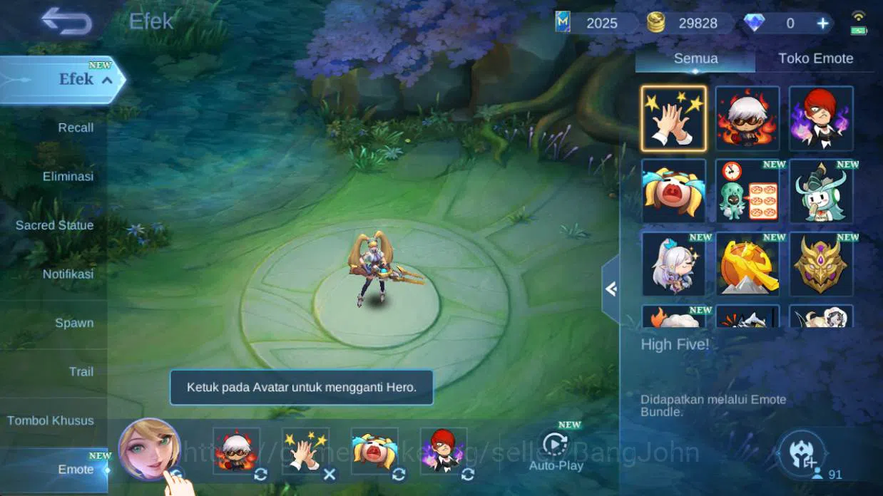 Mobile Legends: Bang Bang Accounts HERO 91 |skin 124 cc natalia, saber saber, saber L image 13