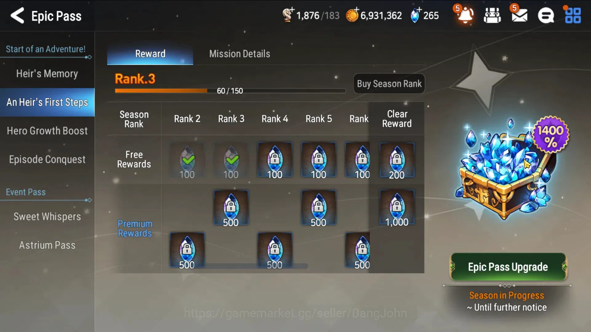 Epic Seven Accounts Global Unverif|Starter|2ML(Boss Arunka, Specimen S image 11
