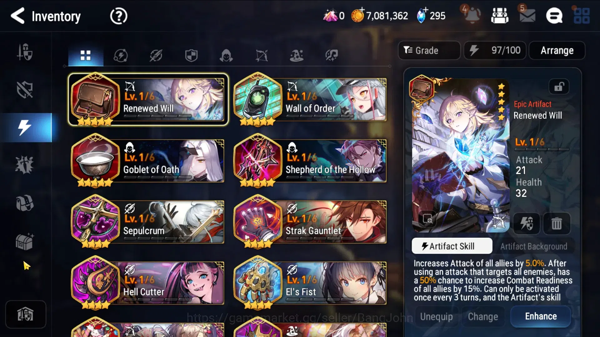 Epic Seven Accounts Global Unverif|Starter|2ML(Boss Arunka, Specimen S image 3