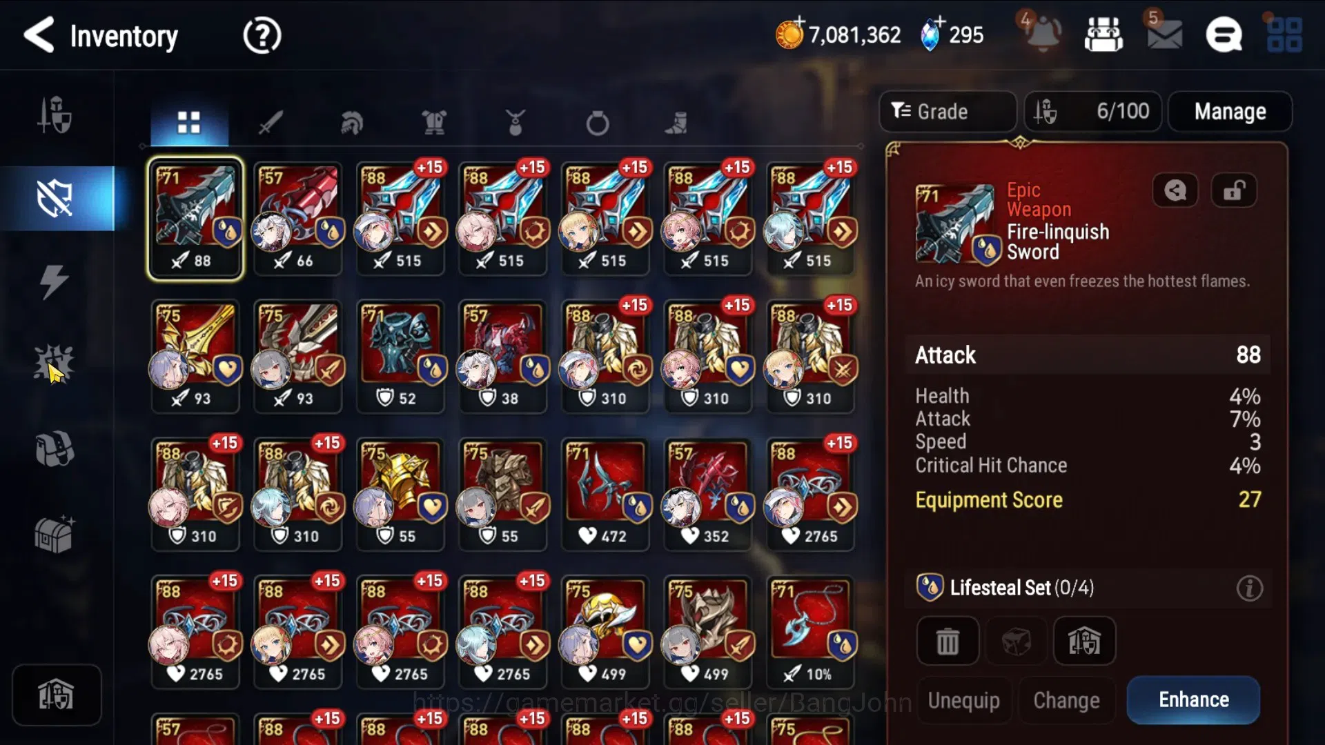 Epic Seven Accounts Global Unverif|Starter|2ML(Boss Arunka, Specimen S image 4