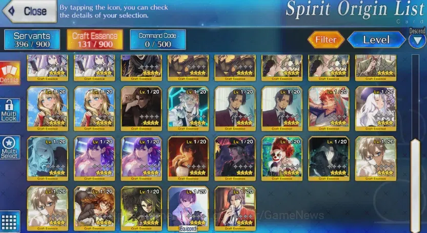 Fate-Grand Order Accounts NA Fresh Starter Lv 9 Orleans|2 limited ssr|Space Ereshkigal, Kama, Zenobia, Valkyrie|Log 4