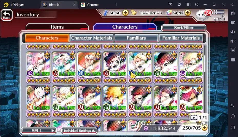 Bleach: Brave Souls Accounts Mid-Tier GLOBAL |50K ORB+MidGame|Yukio TYBW26,Rangiku Swimsuit,Ichigo8TH,Gin 16