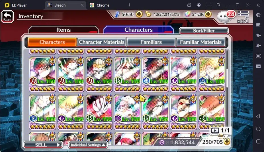 Bleach: Brave Souls Accounts Mid-Tier GLOBAL |50K ORB+MidGame|Yukio TYBW26,Rangiku Swimsuit,Ichigo8TH,Gin 18