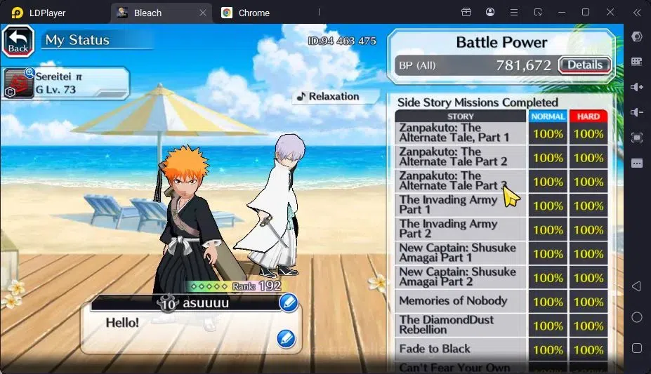 Bleach: Brave Souls Accounts Mid-Tier GLOBAL |50K ORB+MidGame|Yukio TYBW26,Rangiku Swimsuit,Ichigo8TH,Gin 5