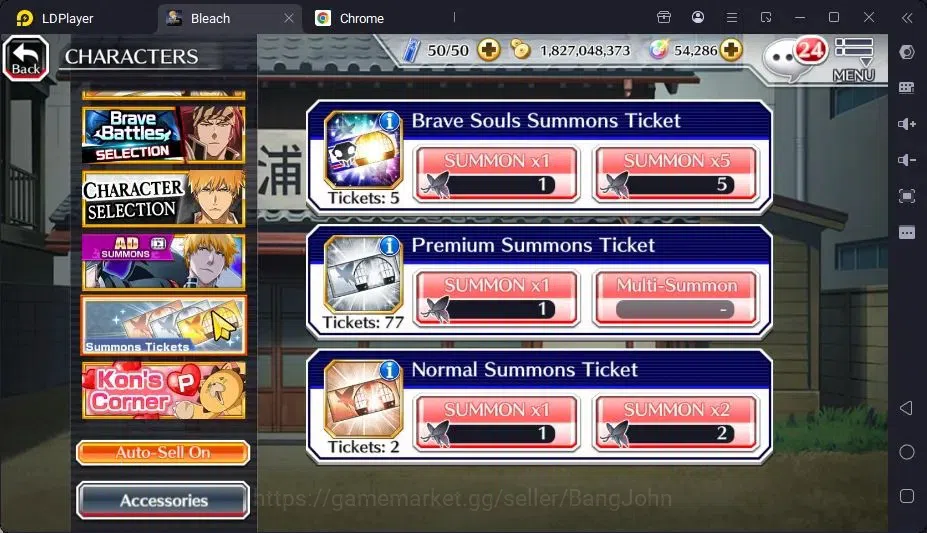 Bleach: Brave Souls Accounts Mid-Tier GLOBAL |50K ORB+MidGame|Yukio TYBW26,Rangiku Swimsuit,Ichigo8TH,Gin 6