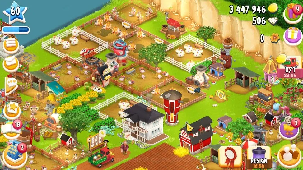 Hay Day Accounts Lvl 60 | Silo Storage 1050 + Barn Storage 4050 + 3 image 1