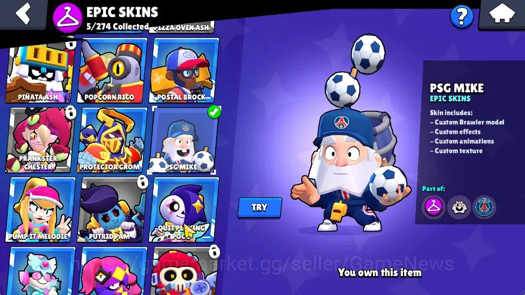 Brawl Stars Accounts 4480 Trophy|36 Brawlers 3 Max|Edgar Full Buffies|1 image 18