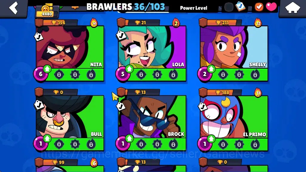 Brawl Stars Accounts 4480 Trophy|36 Brawlers 3 Max|Edgar Full Buffies|1 image 9