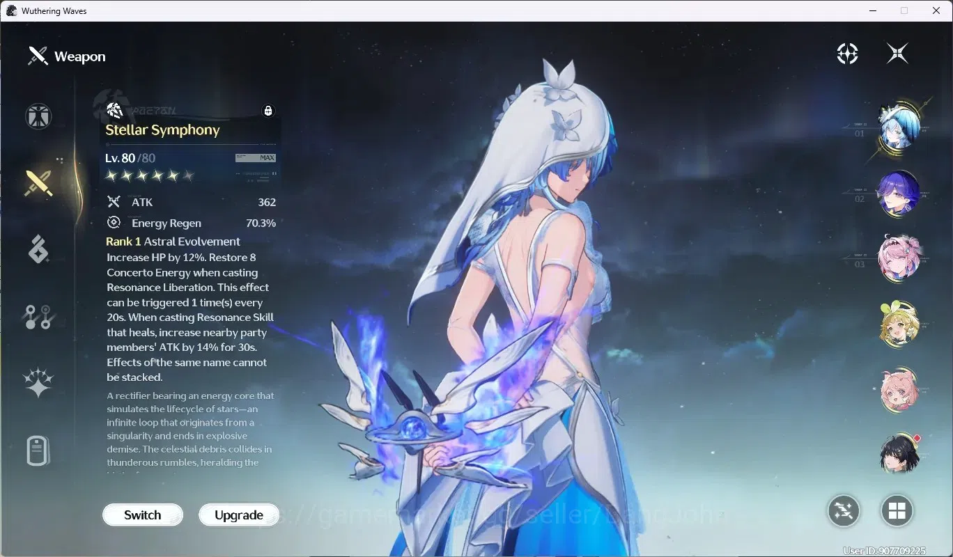 Wuthering Waves Accounts SEA|UL 52|Rank 5|3 Char Limited [Shorekeeper,Lucil image 4