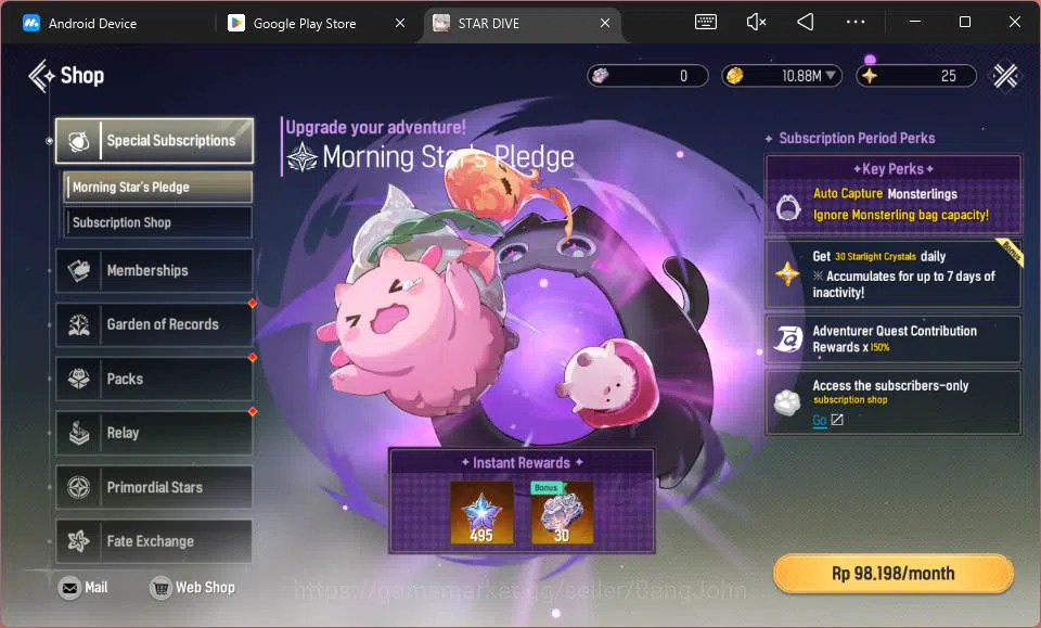 Mongil:Star Dive Accounts Global | Lv 42 Mid Game | 5 SSR (Esther+A1, Flare+ image 12