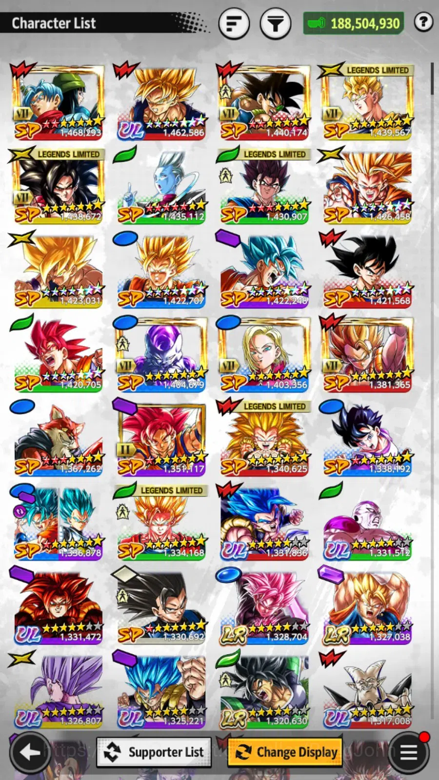 Dragon Ball Legends Accounts Android |Lv 162|9,3K CC|188M Total Power|3 LR|8 UL image 18